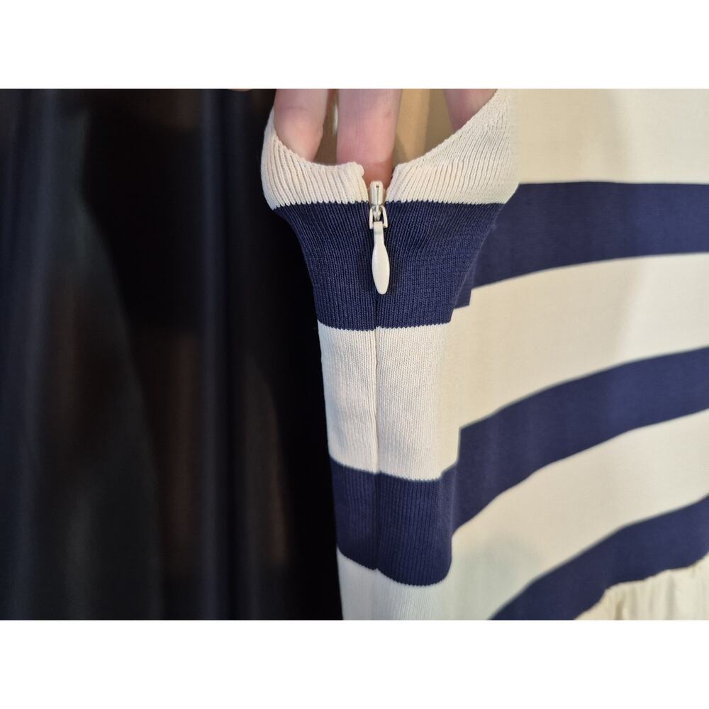 Tuckernuck Ivory Blue Stripe Marina Midi Dress XXL - Picture 12 of 13